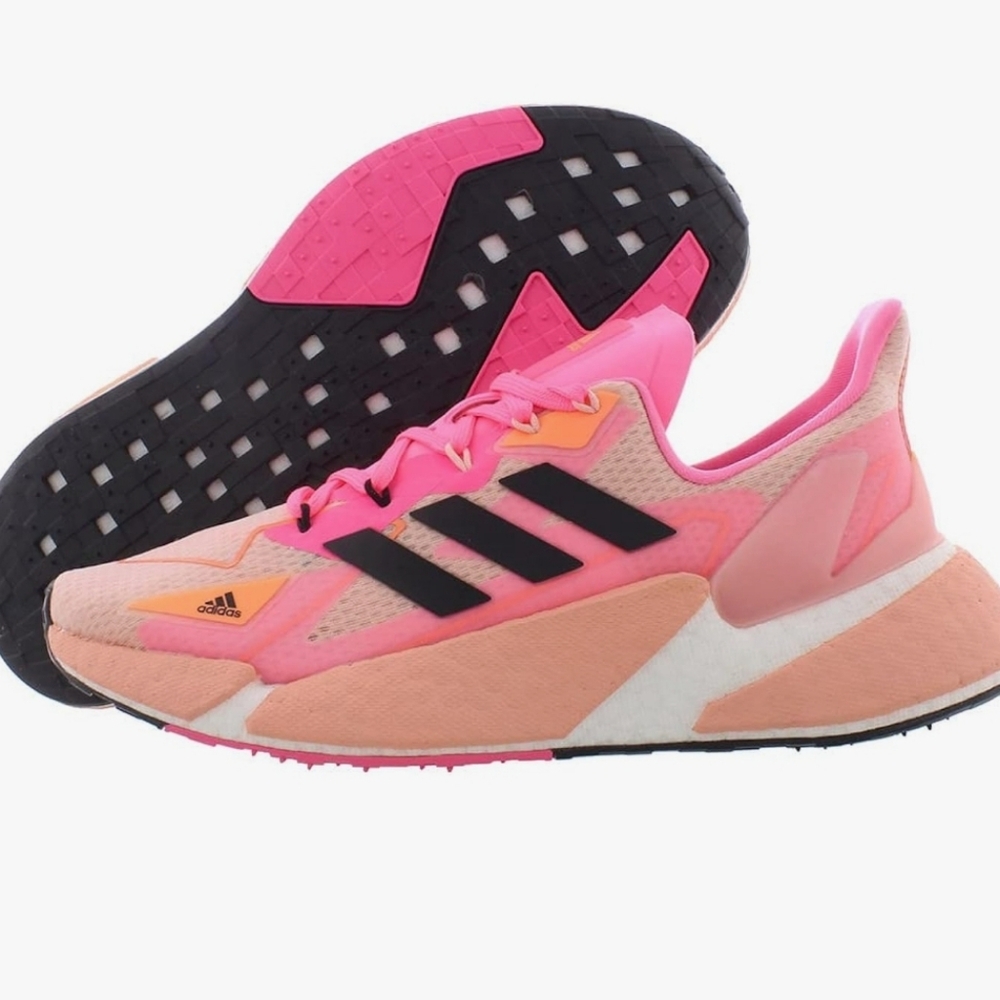 Adidas X9000L4 Womens Shoes Size 5.5, Color: neon Orange/hot Pink, pale pink